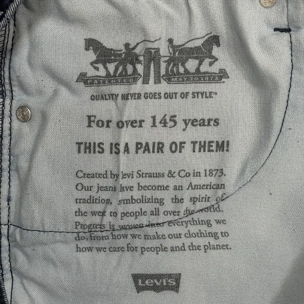 LEVI STRAUSS 550 Black Label Jeans Mens Relaxed Denim W50 L30 Straight Stretch‎